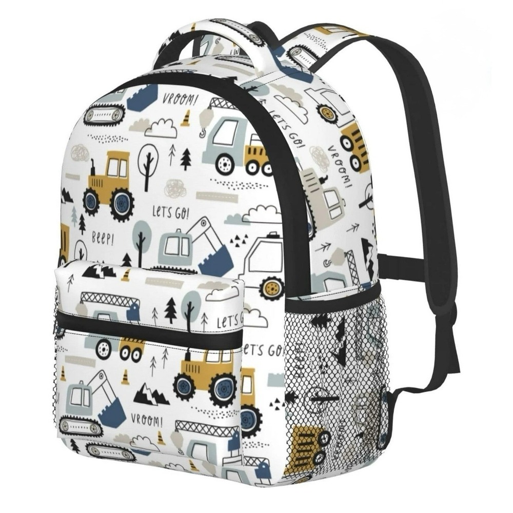 Kids Construction Backpack Toddler w/ Detachable Parent Handle Mini Preschool